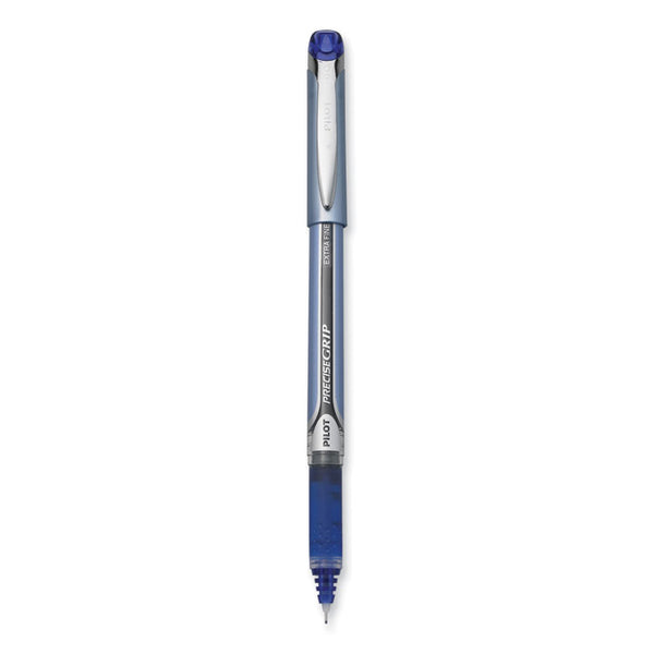 Pilot® Precise Grip Roller Ball Pen, Stick, Extra-Fine 0.5 mm, Blue Ink, Blue Barrel, Dozen (PIL28802)