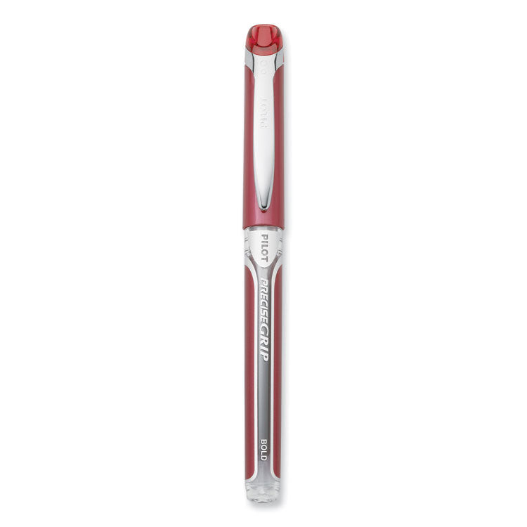 Pilot® Precise Grip Roller Ball Pen, Stick, Bold 1 mm, Red Ink, Red Barrel, Dozen (PIL28903)