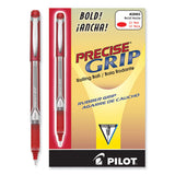 Pilot® Precise Grip Roller Ball Pen, Stick, Bold 1 mm, Red Ink, Red Barrel, Dozen (PIL28903)