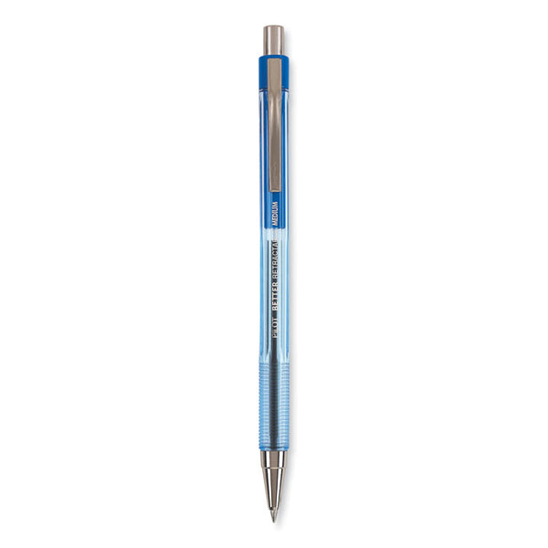 Pilot® Better Ballpoint Pen, Retractable, Medium 1 mm, Blue Ink, Translucent Blue Barrel, Dozen (PIL30006)