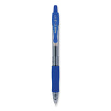 Pilot® G2 Premium Gel Pen, Retractable, Fine 0.7 mm, Blue Ink, Smoke/Blue Barrel, 2/Pack (PIL31032)