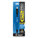 Pilot® G2 Pro Gel Pen, Retractable, Fine 0.7 mm, Black Ink, Blue Barrel (PIL31096)