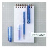 Pilot® FriXion Point Erasable Gel Pen, Stick, Extra-Fine 0.5 mm, Blue Ink, Blue/Silver/Transparent Blue Barrel, Dozen (PIL31574) 1 Dozen