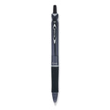 Pilot® Acroball Colors Advanced Ink Hybrid Gel Pen, Retractable, Medium 1 mm, Black Ink, Smoke/Black Barrel (PIL31821)