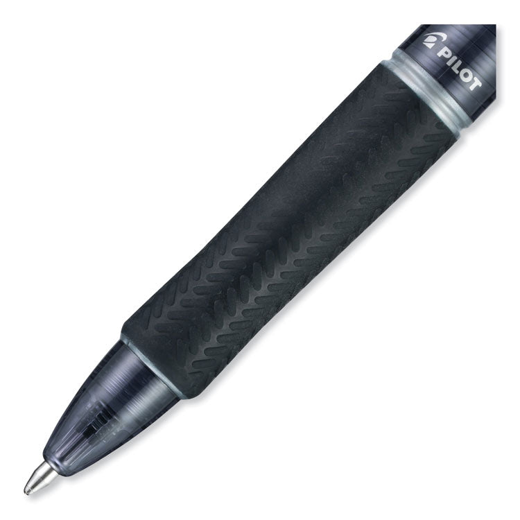 Pilot® Acroball Colors Advanced Ink Hybrid Gel Pen, Retractable, Medium 1 mm, Black Ink, Smoke/Black Barrel (PIL31821)