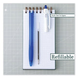 Pilot® RexGrip BeGreen Ballpoint Pen, Retractable, Medium 1 mm, Blue Ink, Translucent Blue Barrel, Dozen (PIL32371)