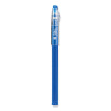 Pilot® FriXion ColorSticks Erasable Gel Pen, Clipless Stick, Fine 0.7 mm, Blue Ink, Blue Barrel, Dozen (PIL32466)