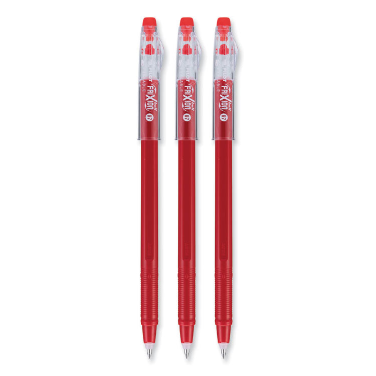 Pilot® FriXion ColorSticks Erasable Gel Pen, Clipless Stick, Fine 0.7 mm, Red Ink, Red Barrel, Dozen (PIL32467)