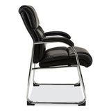 Alera® Alera Hildred Series Guest Chair, 25" x 28.94" x 37.8", Black Seat, Black Back, Chrome Base (ALEHD4319)