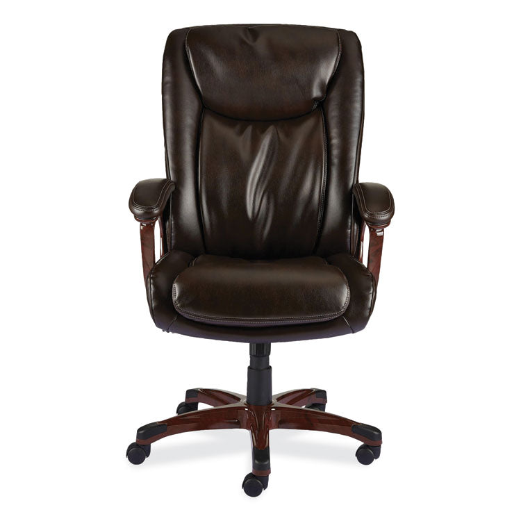 Alera® Alera Darnick Series Manager Chair, Supports Up to 275 lbs, 17.13" to 20.12" Seat Height, Brown Seat/Back, Brown Base (ALEDN42B19)