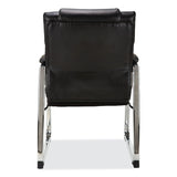 Alera® Alera Hildred Series Guest Chair, 25" x 28.94" x 37.8", Black Seat, Black Back, Chrome Base (ALEHD4319)