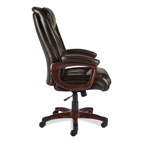 Alera® Alera Darnick Series Manager Chair, Supports Up to 275 lbs, 17.13" to 20.12" Seat Height, Brown Seat/Back, Brown Base (ALEDN42B19)