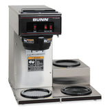 BUNN® VP17-3 12-Cup Pour-Over Coffee Maker with Three Warmers, Stainless Steel/Black, Ships in 7-10 Business Days (BUN133000003) Each