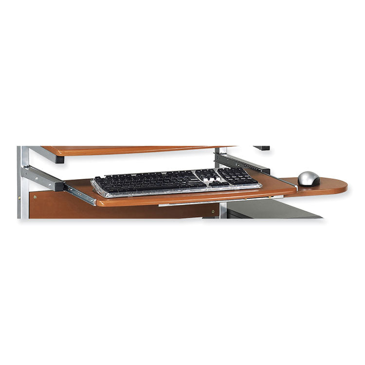 Mayline Eastwinds Series Portrait PC Desk Cart, 36" x 19.25" x 31", Medium Cherry, Ships in 1-3 Business Days (MLN946MEC)