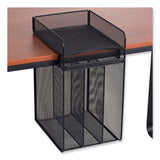 Safco® Onyx Vertical Hanging Storage, 4 Sections, Letter Size Files, 10.25" x 12" x 17.1", Black, Ships in 1-3 Business Days (SAF3241BL) Each