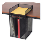 Safco® Onyx Vertical Hanging Storage, 4 Sections, Letter Size Files, 10.25" x 12" x 17.1", Black, Ships in 1-3 Business Days (SAF3241BL) Each
