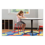 Safco® Steel GuestBistro Stool, Backless, Supports Up to 250 lb, 18" Seat Height, Red Seat, Red Base, Ships in 1-3 Business Days (SAF6604RD) Each