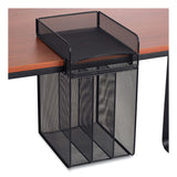 Safco® Onyx Horizontal Hanging Storage, 5 Sections, Letter Size Files, 10.25" x 12.4" x 14.4", Black, Ships in 1-3 Business Days (SAF3240BL) Each