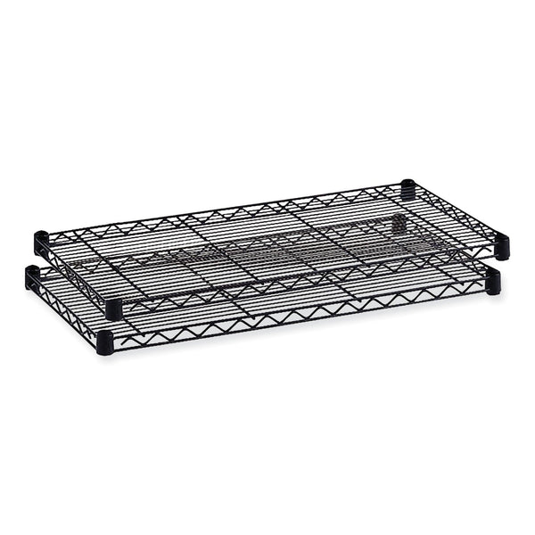 Safco® Commercial Extra Shelf Pack, 48w x 18d x 1h, Steel, Black, 2/Pack (SAF5242BL)