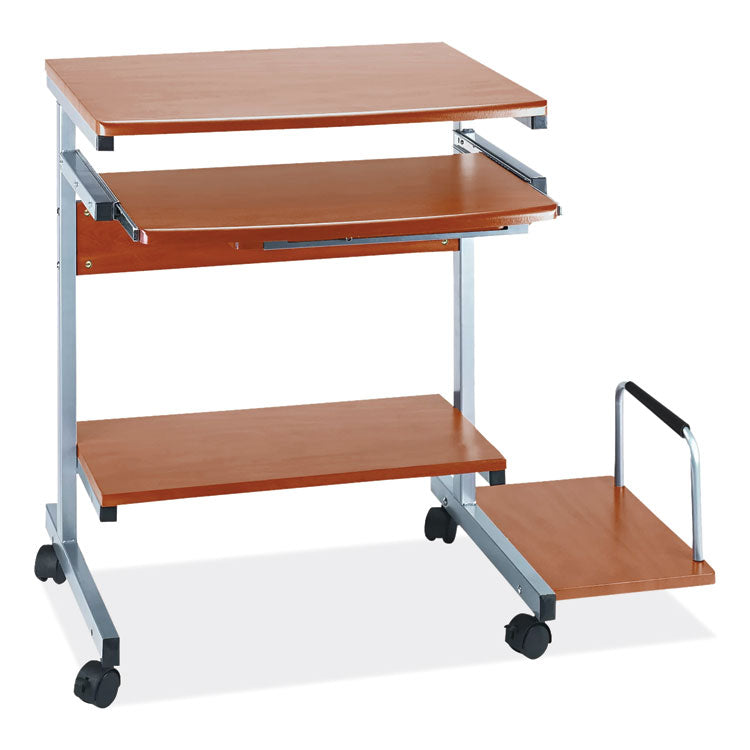 Mayline Eastwinds Series Portrait PC Desk Cart, 36" x 19.25" x 31", Medium Cherry, Ships in 1-3 Business Days (MLN946MEC)