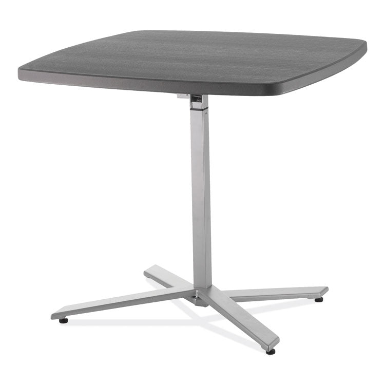 NPS® Cafe Time Adjustable-Height Table, Square, 36w x 36d x 30 to 42h, Charcoal Slate, Ships in 1-3 Business Days (NPSCTT3042) Each