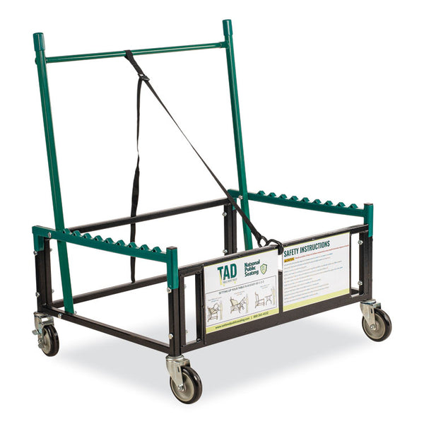 NPS® Table Assist Dolly, 1,000 lb Capacity, 38 x 30 x 44.5, Black/Green, Ships in 1-3 Business Days (NPSTAD) Each