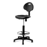 NPS® 6700 Series Polyurethane Adj Height Task Chair, Supports 300 lb, 22"-32" Seat Ht, Black Seat/Back/Base, Ships in 1-3 Bus Days (NPS6722HB) Each