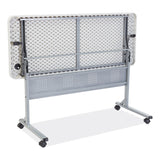 NPS® Flip-N-Store Training Table, Rectangular, 24 x 60 x 29.5, Speckled Gray, Ships in 1-3 Business Days (NPSBPFT2460)