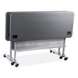 NPS® Flip-N-Store Training Table, Rectangular, 24 x 60 x 29.5, Charcoal Gray, Ships in 1-3 Business Days (NPSBPFT246020) Each