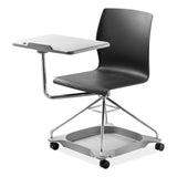 NPS® CoGo Mobile Tablet Chair, Supports Up to 440 lb, 18.75" Seat Height, Black Seat/Back, Chrome Frame,Ships in 1-3 Business Days (NPSCOGO10) Each