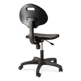 NPS® 6700 Series Polyurethane Adj Height Task Chair, Supports 300 lb, 16"-21" Seat Ht, Black Seat/Back/Base, Ships in 1-3 Bus Days (NPS6716HB) Each