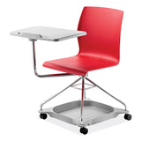 NPS® CoGo Mobile Tablet Chair, Supports Up to 440 lb, 18.75" Seat Height, Red Seat/Back, Chrome Frame, Ships in 1-3 Business Days (NPSCOGO40) Each