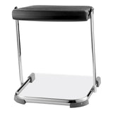 NPS® 6600 Series Elephant Z-Stool, Backless, Supports Up to 500lb, 18" Seat Height, Black Seat, Chrome Frame,Ships in 1-3 Bus Days (NPS6618) Each