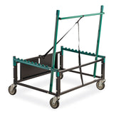 NPS® Table Assist Dolly, 1,000 lb Capacity, 38 x 30 x 44.5, Black/Green, Ships in 1-3 Business Days (NPSTAD) Each