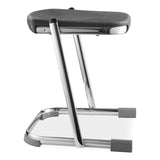 NPS® 6600 Series Elephant Z-Stool, Backless, Supports Up to 500lb, 18" Seat Height, Black Seat, Chrome Frame,Ships in 1-3 Bus Days (NPS6618) Each