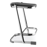 NPS® 6600 Series Elephant Z-Stool, Backless, Supports Up to 500lb, 22" Seat Height, Black Seat, Chrome Frame,Ships in 1-3 Bus Days (NPS6622) Each