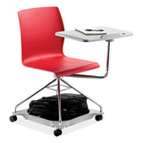 NPS® CoGo Mobile Tablet Chair, Supports Up to 440 lb, 18.75" Seat Height, Red Seat/Back, Chrome Frame, Ships in 1-3 Business Days (NPSCOGO40) Each