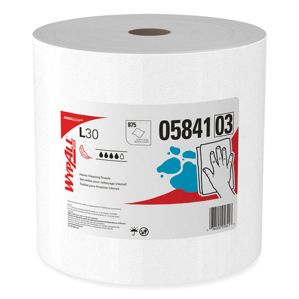WypAll® L30 Towels, 12.4 x 12.2, White, 875/Roll (KCC05841)