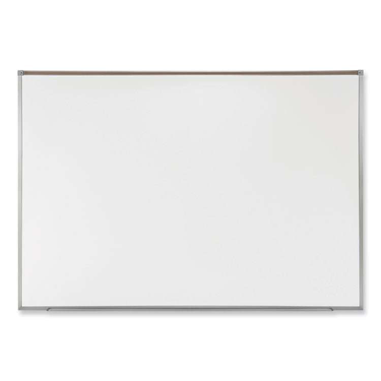 Ghent Proma Magnetic Porcelain Projection Whiteboard w/Satin Aluminum Frame, 72.5 x 48.5, White Surface,Ships in 7-10 Business Days (GHEPRM1464)