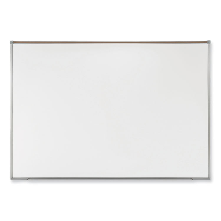 Ghent Proma Magnetic Porcelain Projection Whiteboard w/Satin Aluminum Frame, 96.5 x 48.5, White Surface,Ships in 7-10 Business Days (GHEPRM1484)