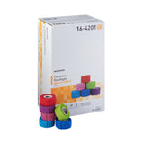 McKesson Cohesive Bandage 1 Inch X 5 Yard Self-adherent Closure Purple / Pink / Green / Light Blue / Royal Blue / Red NonSterile Standard Compression (944355_CS) 30/CS