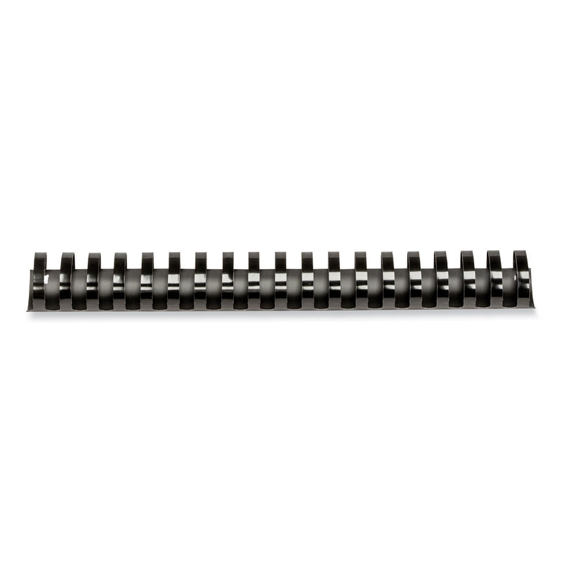 Fellowes® Plastic Comb Bindings, 1 1/2" Diameter, 340 Sheet Capacity, Black, 50/Pack (FEL52368)