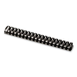 Fellowes® Plastic Comb Bindings, 1 1/2" Diameter, 340 Sheet Capacity, Black, 50/Pack (FEL52368)