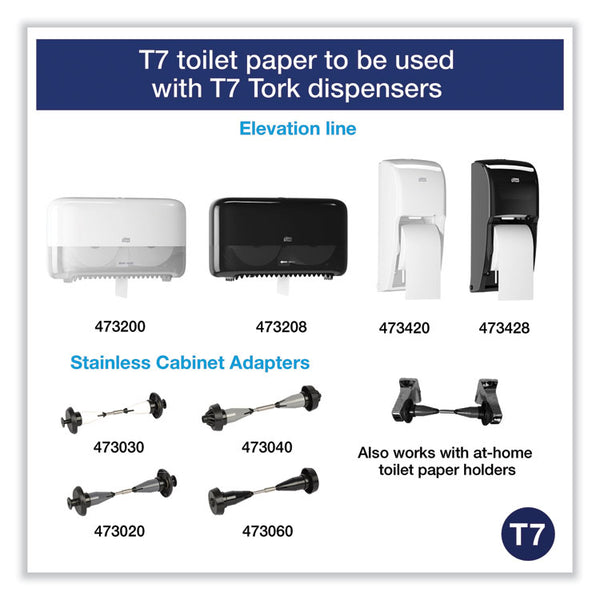 Tork® Coreless High Capacity Bath Tissue, 2-Ply, White, 750 Sheets/Roll, White, 12/Carton (TRK472885)