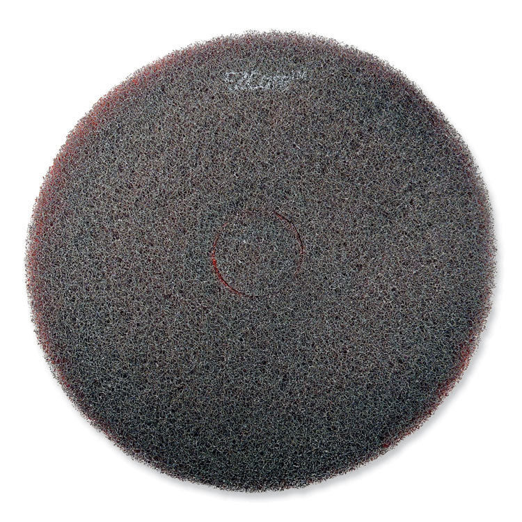 SC Johnson Professional® EZ CARE Heavy Duty Scrub Pad, 20" Diameter, Red/Gray, 5/Carton (SJN311181) Case of 5