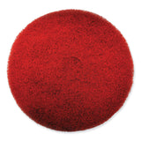 SC Johnson Professional® EZ CARE Heavy Duty Scrub Pad, 13" Diameter, Red/Gray, 5/Carton (SJN311174) Case of 5