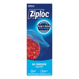 Ziploc® Zipper Freezer Bags, 1 gal, 2.7 mil, 9.6" x 12.1", Clear, 28/Box (SJN314445BX) Box of 28