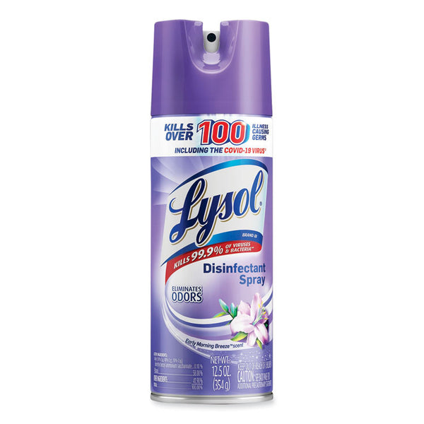 LYSOL® Brand Disinfectant Spray, Early Morning Breeze, 12.5 oz Aerosol Spray (RAC80833EA)