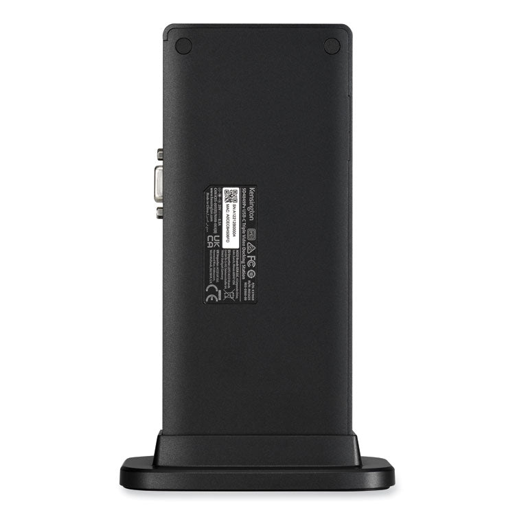 Kensington® SD4849Pv Triple Video Driverless Docking Station, Black (KMWK37060NA) Each