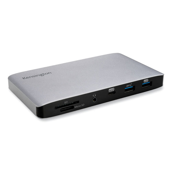 Kensington® SD2480T Thunderbolt 3 Dual 4K Docking Station, Silver/Black (KMWK38410NA) Each